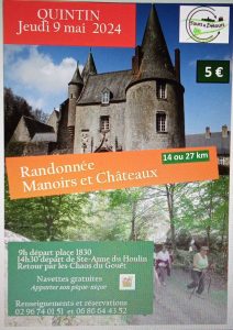 Rando « Manoirs et châteaux » @ Office de Tourisme
