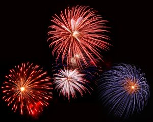 Feu d'artifice @ Etang de Quintin